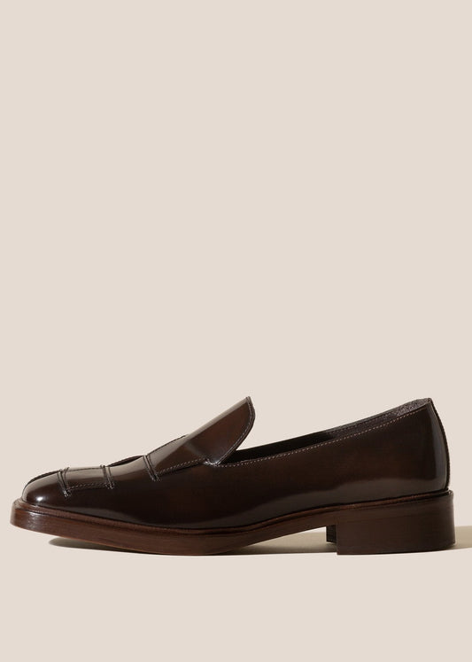 HEREU GUERA INTERVOWEN SLIP ON LOAFER - EBONY
