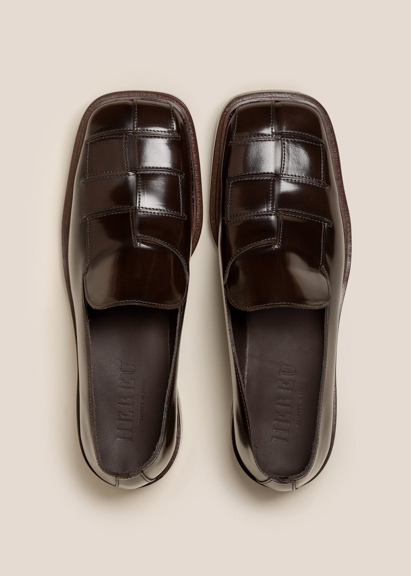 HEREU GUERA INTERVOWEN SLIP ON LOAFER - EBONY