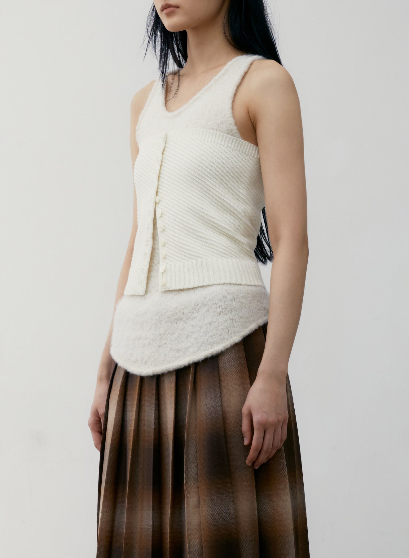 LOW CLASSIC DIAGONAL BUTTON UP BUSTIER