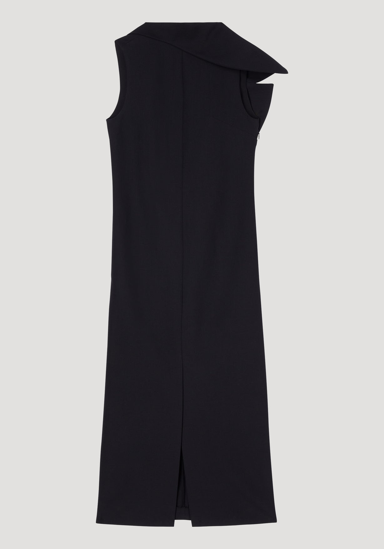 RÓHE SCULPTURAL OPEN BACK TAILORED DRESS - NOIR