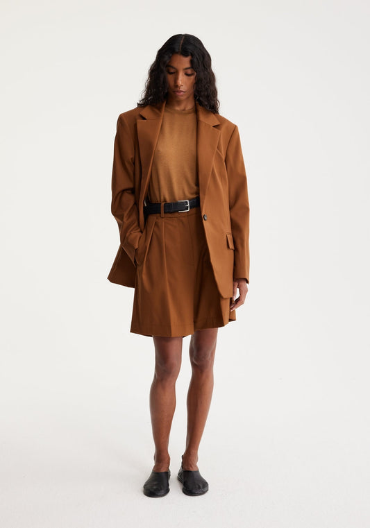 RÓHE SINGLE BREASTED RELAXED BLAZER - RUST