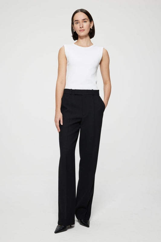 RÓHE STRAIGHT LEG TAILORED TROUSERS - NOIR