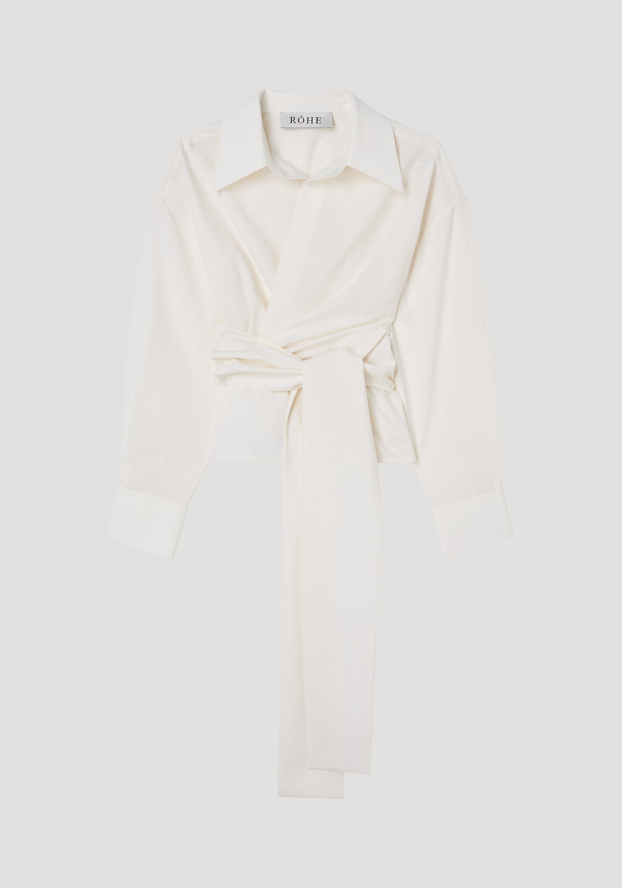 RÓHE WRAP SHIRT - OFF WHITE