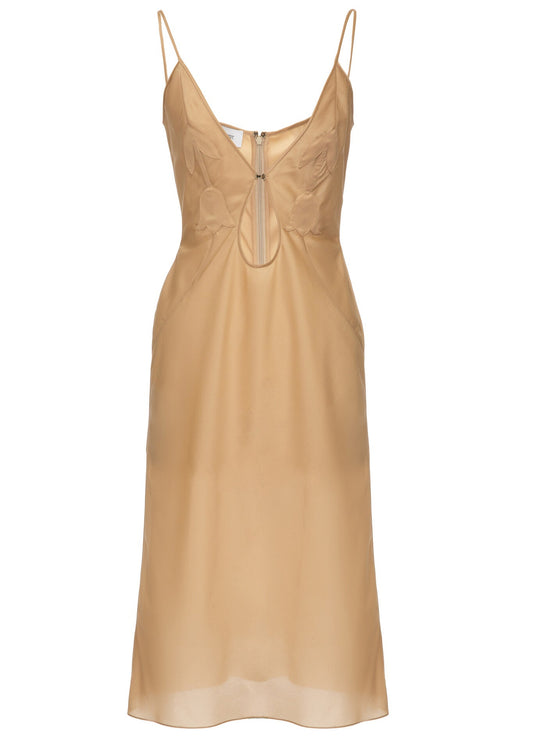 SITUATIONIST STRAPPY DRESS - BEIGE